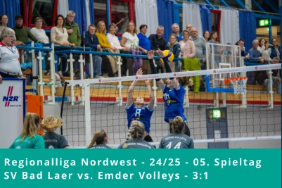 Regionalliga Nordwest - 24/25 - 05. Spieltag SV Bad Laer vs. Emder Volleys - 3:1