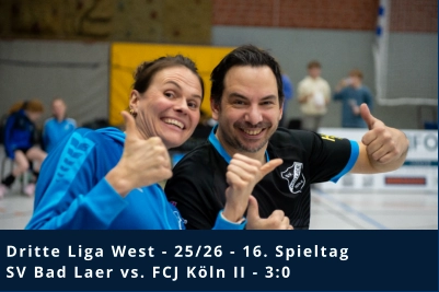 Dritte Liga West - 25/26 - 16. Spieltag SV Bad Laer vs. FCJ Köln II - 3:0