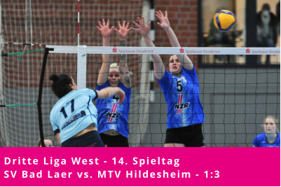 Dritte Liga West - 14. Spieltag SV Bad Laer vs. MTV Hildesheim - 1:3