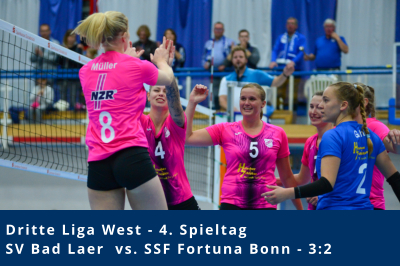 Dritte Liga West - 4. Spieltag SV Bad Laer  vs. SSF Fortuna Bonn - 3:2