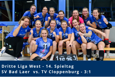 Dritte Liga West - 14. Spieltag SV Bad Laer  vs. TV Cloppenburg - 3:1