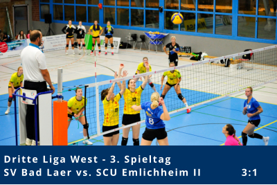 Dritte Liga West - 3. Spieltag SV Bad Laer vs. SCU Emlichheim II           3:1
