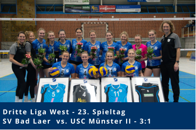 Dritte Liga West - 23. Spieltag SV Bad Laer  vs. USC Münster II - 3:1