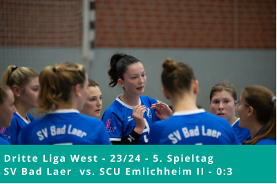 Dritte Liga West - 23/24 - 5. Spieltag SV Bad Laer  vs. SCU Emlichheim II - 0:3