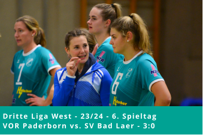 Dritte Liga West - 23/24 - 6. Spieltag VOR Paderborn vs. SV Bad Laer - 3:0