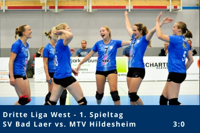 Dritte Liga West - 1. Spieltag SV Bad Laer vs. MTV Hildesheim              3:0