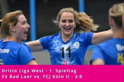 Dritte Liga West - 1. Spieltag SV Bad Laer vs. FCJ Köln II - 3:0