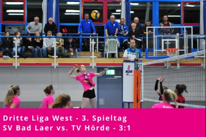 Dritte Liga West - 3. Spieltag SV Bad Laer vs. TV Hörde - 3:1