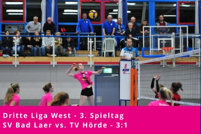 Dritte Liga West - 3. Spieltag SV Bad Laer vs. TV Hörde - 3:1