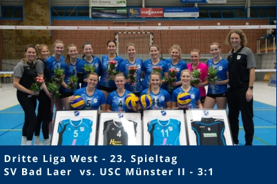 Dritte Liga West - 23. Spieltag SV Bad Laer  vs. USC Münster II - 3:1