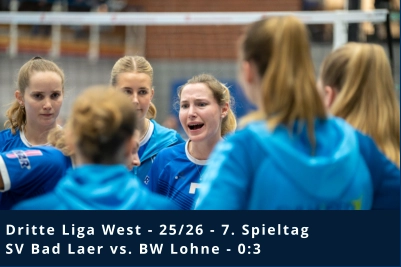 Dritte Liga West - 25/26 - 7. Spieltag SV Bad Laer vs. BW Lohne - 0:3
